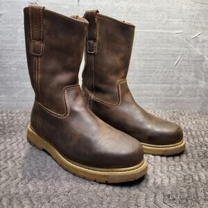 Muck Mens Wellie Brown Leather Boots